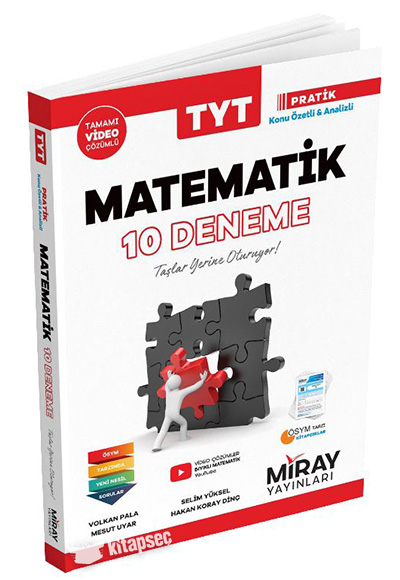 2022 Tyt Matematik 10 Deneme Kitabi Miray Yayinlari 9786050681772