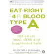 Eat Right For Blood Type A Peter J. DAdamo Penguin Popular Classics