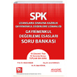 SPK Gayrimenkul Değerleme Esasları Soru Bankası Akademi Consulting