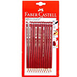 Faber Castell Kırmızı Kopya  Kalemi 12 li  ADEL.1501410100