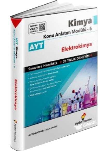 Ayt Kimya Konu Anlatım Modülü 5 (ELEKTROKİMYA) Tamamı Video Çözümlü Aydın Yayınları