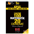 2021 KPSS Matematik 100 de 100 Tamam zml 20 Deneme Yarg Yaynlar