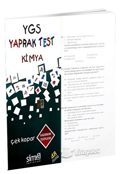YGS Kimya Yaprak Test Simya Dergisi Yayınları