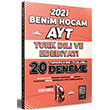 2021 AYT Türk Dili ve Edebiyatı Tamamı Video Çözümlü 20 Deneme Sınavı Benim Hocam Yayınları