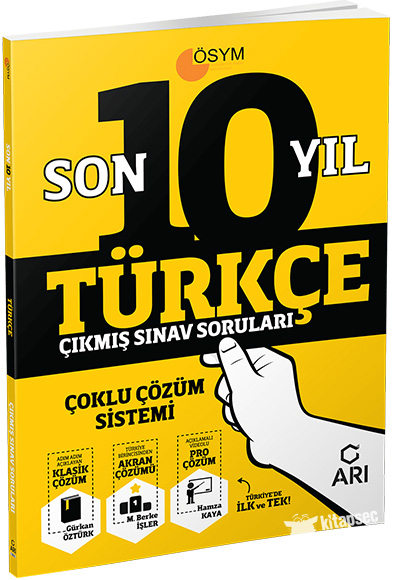 turkce son 10 yil cikmis sinav sorulari ari yayinlari 9786257832397