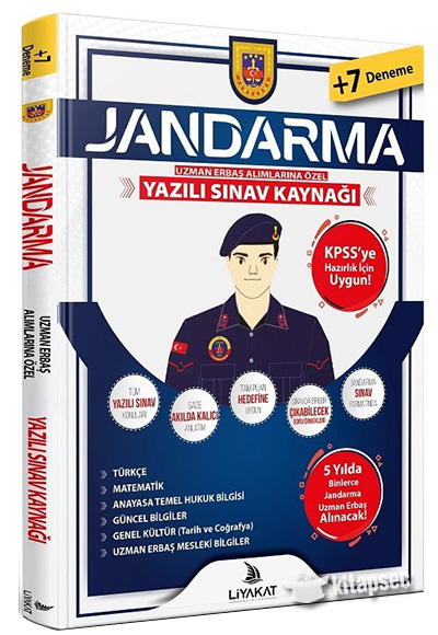 Jandarma Uzman Erbaş Yazılı Sınava Özel Hazırlık Liyakat Yayınları