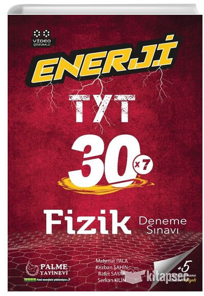 TYT Fizik Enerji 30 Deneme Sınavı Palme Yayınları