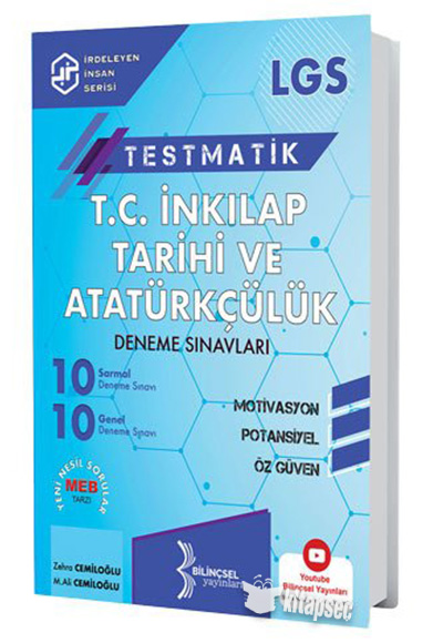 LGS T.C. İnkılap Tarihi ve Atatürkçülük ve Din Kültürü ve Ahlak Bilgisi Deneme Sınavı Bilinçsel Yayınları
