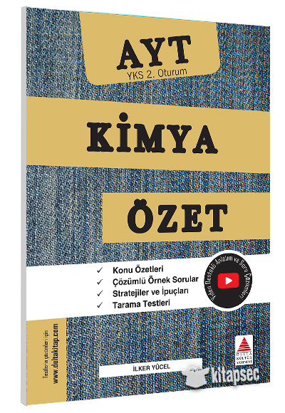 YKS AYT 2. Oturum Kimya Özet Delta Kültür Yayınları
