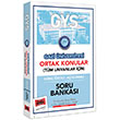 GYS Gazi Üniversitesi Ortak Konular Konu Özetli - Açıklamalı Soru Bankası Yargı Yayınları