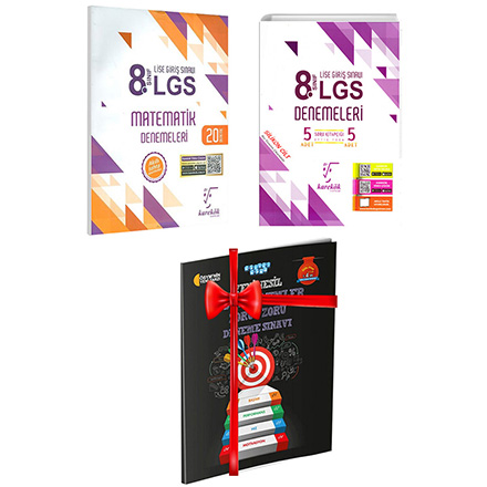 LGS Matematik Denemeleri ve 5 li Deneme Seti Deneme Sınavı HEDİYELİ Karekök Yayınları
