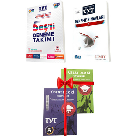 TYT 5 li Deneme ve Deneme Sınavı Seti Deneme Sınavı HEDİYELİ Limit Yayınları