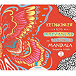 Yetişkinler İçin Hayvanlar ve Desenler Mandala Boyama Kitabı-1 Mor Elma Yayıncılık