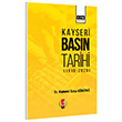 Kayseri Basn Tarihi (1910-2020) Mehmet Sena Kseda Eitim Yaynevi