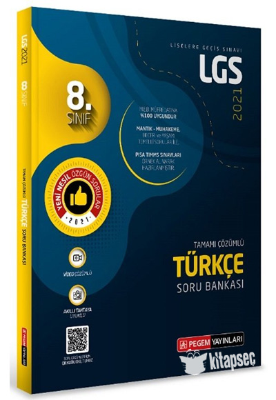 LGS 8. Sınıf Türkçe Soru Bankası Pegem Akademi Yayınları