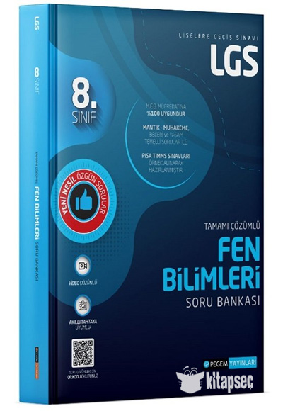 LGS 8. Sınıf Fen Bilimleri Soru Bankası Pegem Akademi Yayınları