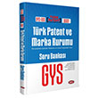 2021 GYS UDS Türk Patent ve Marka Kurumu Soru Bankası Data Yayınları