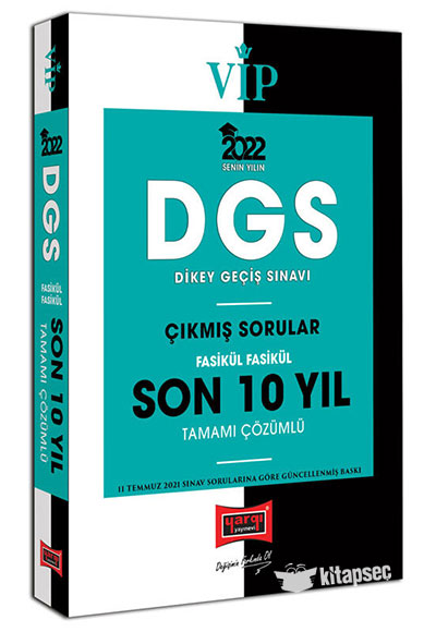 2022 DGS Fasikül Fasikül Tamamı Çözümlü Son 10 Yıl Çıkmış Sorular Yargı Yayınları