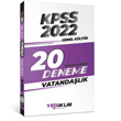 2022 KPSS Genel Kültür Vatandaşlık Tamamı Çözümlü 20 Deneme Sınavı Yediiklim Yayınları