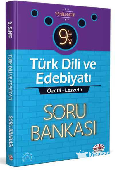 9.Sınıf Türk Dili ve Edebiyatı Soru Bankası Editör Yayınevi