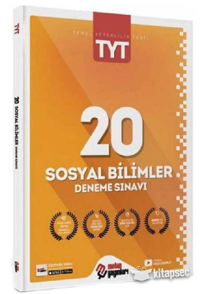 2023 TYT Sosyal Bilimler 20 Deneme Metin Yayınları
