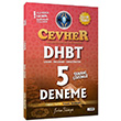 DHBT Cevher 5 Deneme Çözümlü Tahayyül Yayınları