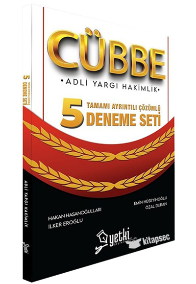 Adli Yargı Hakimlik CÜBBE 5 Deneme Çözümlü Yetki Yayıncılık Adli Yargı Hakimlik CÜBBE 5 Deneme Çözümlü Yetki Yayıncılık