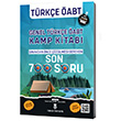 ÖABT Türkçe Genel Kamp Kitabı Son 700 Soru Bankası Çözümlü Türkçe ÖABTDEYİZ