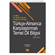 Türkçe Almanca Karşılaştırmalı Temel Dilbilgisi Anı Yayıncılık