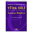 Türk Dili ve Anlatım Bilgileri Der Yayınları