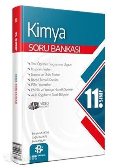 11. Sınıf Kimya Soru Bankası Video Çözümlü Bilgi Sarmal Yayınları