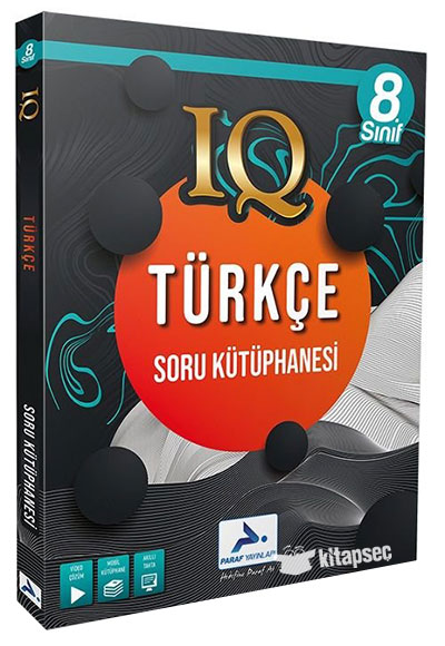 8. Sınıf Türkçe IQ Soru Kütüphanesi Paraf Yayınları
