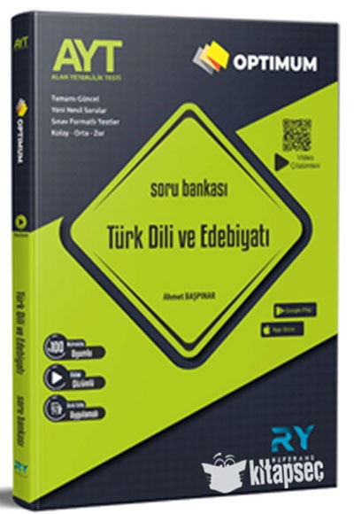 2024 Optimum AYT Türk Dili ve Edebiyatı Video Çözümlü Yeni Nesil Soru Bankası Referans Yayınları