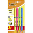 BIC Marking Highlighter Grip Fosforlu Kalem Karışık Renk 3+1`li Blister