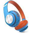 Escomgold Realme Kablosuz Kulak Üstü Kulaklık Wireless RMA66 Mavi/Turuncu