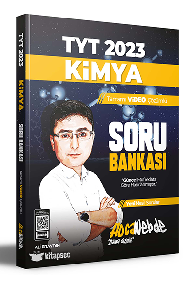 2023 TYT Kimya Tamamı Video Çözümlü Soru Bankası HocaWebde Yayınları