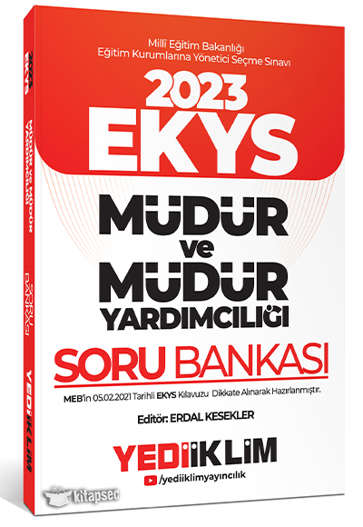 2023 MEB EKYS Müdür ve Müdür Yardımcılığı Soru Bankası Yediiklim Yayınları
