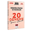 2023 KPSS Eğitim Bilimleri Öğretim Yöntem ve Teknikleri (ÖYT) Tamamı Çözümlü 20 Deneme Yargı Yayınları
