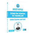 2023 KPSS Eğitim Bilimleri Öğretim Yöntem ve Teknikleri Ders İzleme Defteri Metin Şar Hangi KPSS Yayınları