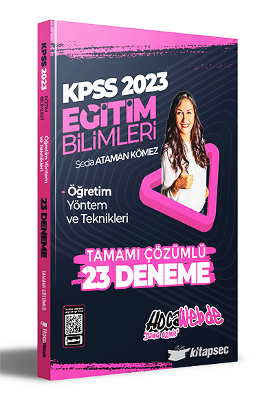 2023 KPSS Eğitim Bilimleri Öğretim Yöntem ve Teknikleri 21 Deneme Sınavı Hocawebde Yayınları
