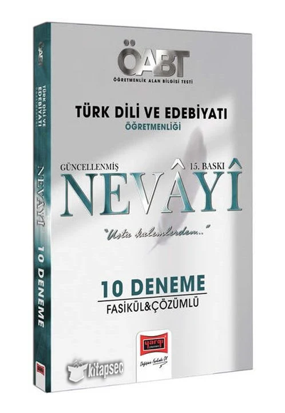 2023 ÖABT NEVAYİ Türk Dili ve Edebiyatı Öğretmenliği 10 Deneme Çözümlü Yargı Yayınları