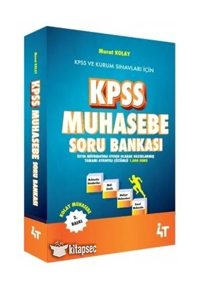 KPSS A Grubu Muhasebe Soru Bankası 4T Yayınları