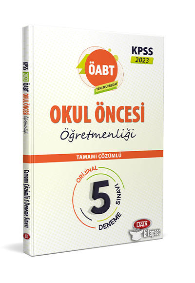 2023 ÖABT Okul Öncesi Öğretmenliği 5 Deneme Çözümlü Data Yayınları