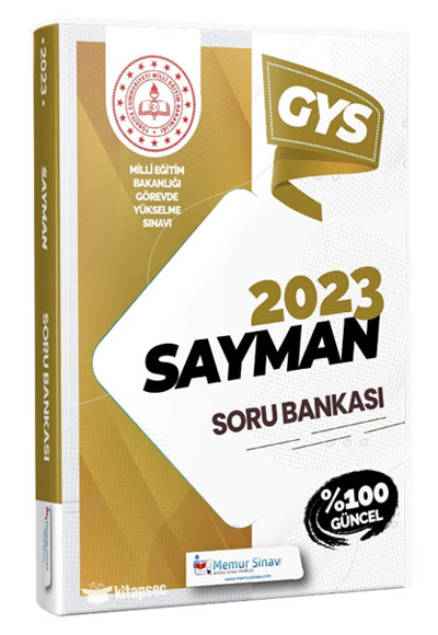 2023 GYS MEB Sayman Soru Bankası Memur Sınav