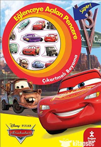 Disney Pixar Arabalar Eğlenceye Açılan Pencere Çıkartmalı Boyama Kitabı Doğan Çocuk