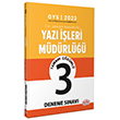 2023 Adalet Bakanlığı Yazı İşleri Müdürlüğü Çözümlü 3 Deneme Editör Yayınları