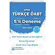 ÖABT Türkçe Dört Temel Beceri ve Alan Eğitimi 5 Deneme Çözümlü Adem Hakan