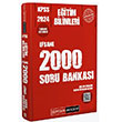 2024 KPSS Eğitim Bilimleri EFSANE 2000 Soru Bankası Çözümlü Pegem Akademi Yayınları
