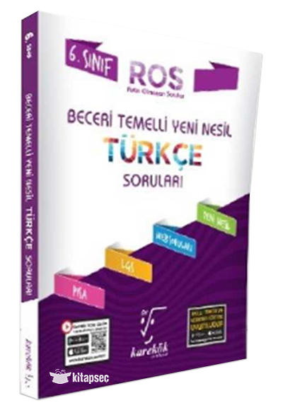 6. Sınıf Türkçe ROS Serisi Soru Bankası Karekök Yayınları