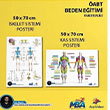 2024 ABT Beden Eitimi retmenlii skelet Sistemi ve Kas Sistemi 2 li Poster Dizgi Kitap Yaynlar